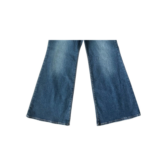 Levi's Jeans Ribcage Bell Super High-Rise Flare-Leg Dark Blue Women’s Size 31x32 - Picture 3 of 9